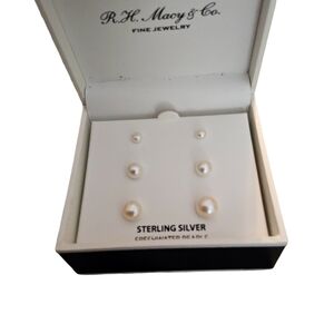 Sterling Silver Freshwater Pearl Earrings